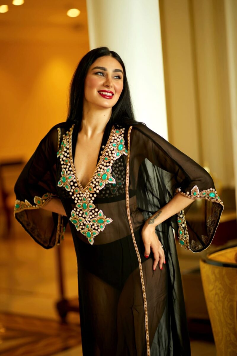 Dubai Kaftan with stones - Image 2