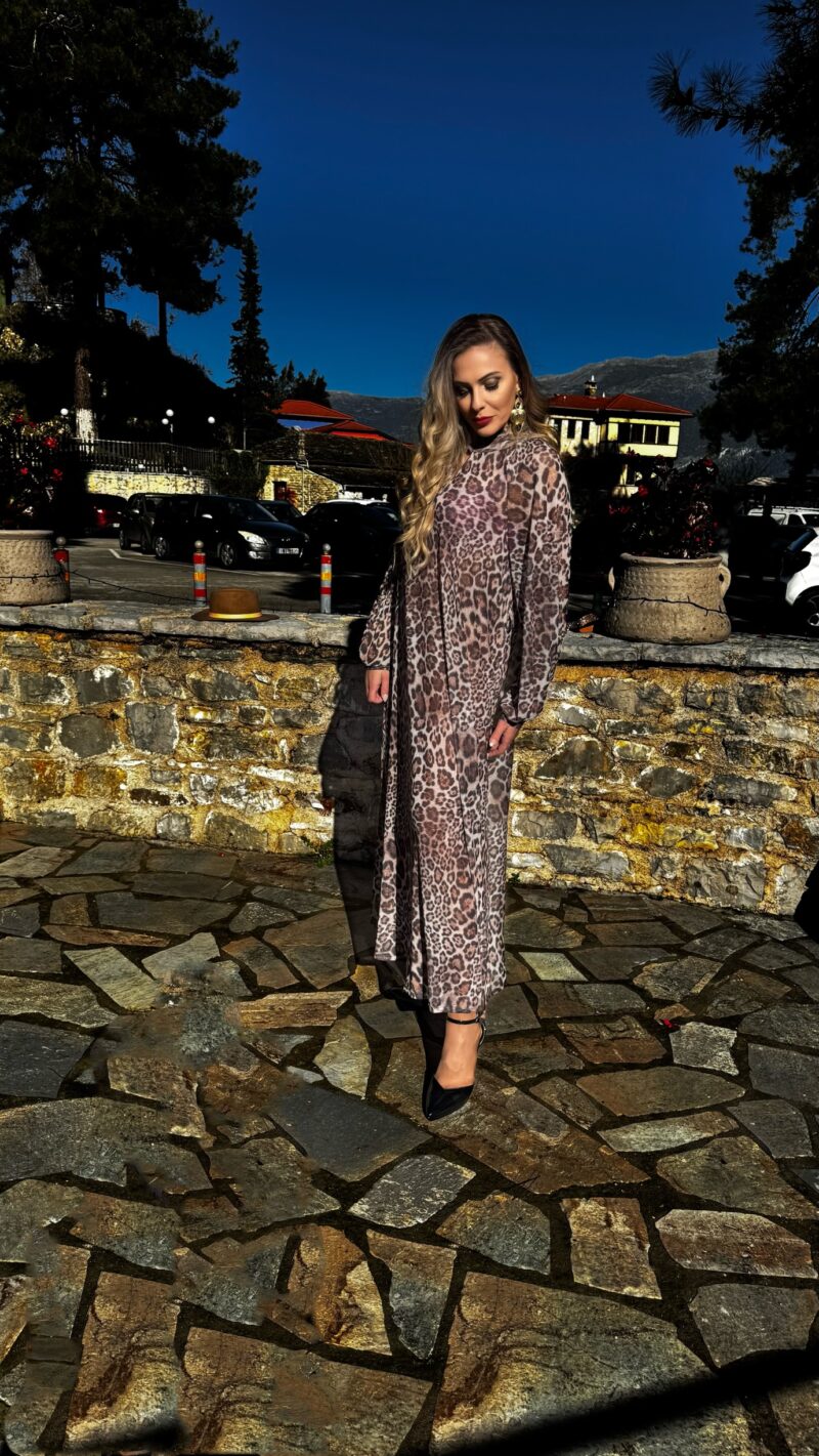 Wild Elegance Kaftan Dress with Lingerie